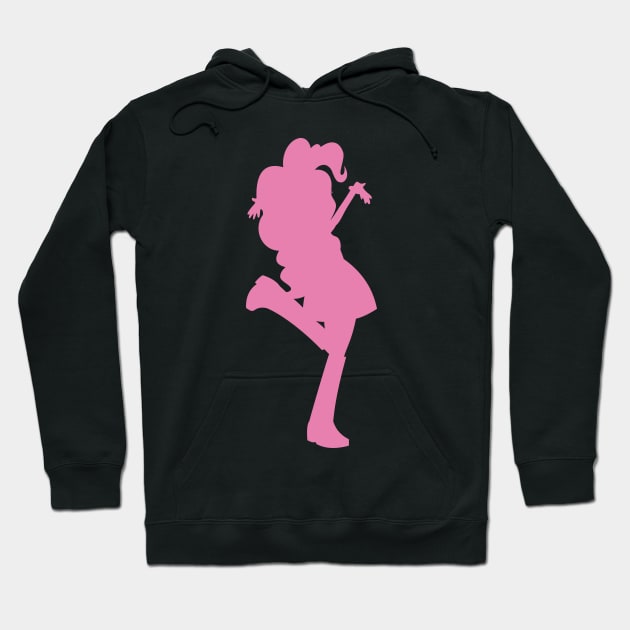 Pinkie Pie Equestria Girls Silhouette Hoodie by Wissle